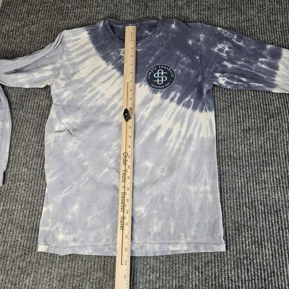 Simply Southern Shirt Long Sleeve Youth Tie Dye Let The Good Times Roll Dog‎